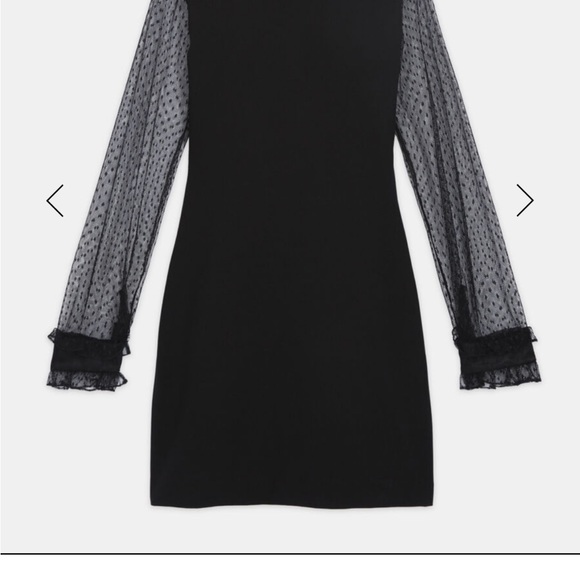 The KOOPLES SHORT BLACK DRESS WITH HIGH NECK 2 - Picture 4 of 4